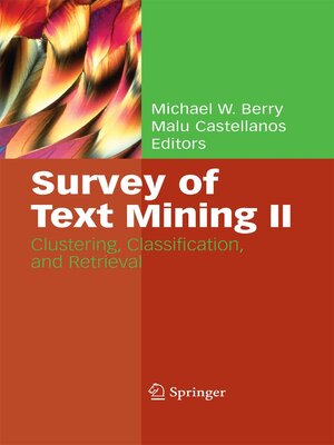 cover image of Survey of Text Mining II